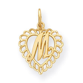 Initial M Charm 14k Gold C568M, MPN: C568M, 886774091082