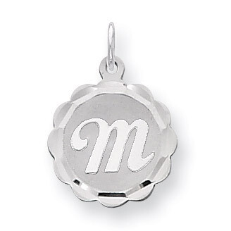 Brocaded Initial M Charm Sterling Silver QC4161M, MPN: QC4161M, 883957128603