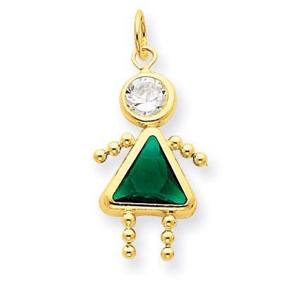 May Girl Birthstone Charm 14k Gold XCK164, MPN: XCK164, 716838170548