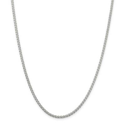 2.5mm Round Spiga Chain 42 Inch Sterling Silver QSP060-42, MPN: QSP060-42,