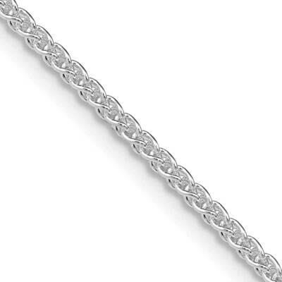 1.6mm Round Spiga Chain 36 Inch Sterling Silver Rhodium-Plated QSP040R-36, MPN: QSP040R-36,