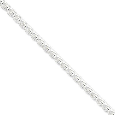 24 Inch 6mm Round Spiga Chain Sterling Silver QSP250-24, MPN: QSP250-24, 883957258263
