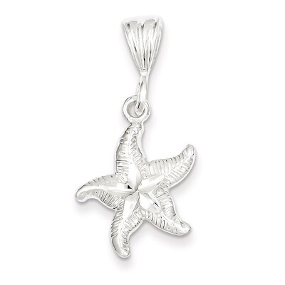 Starfish Charm Sterling Silver QC1651, MPN: QC1651, 883957905389