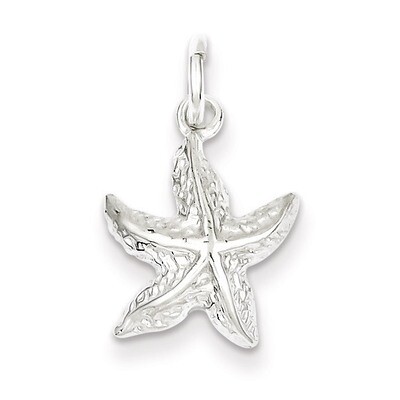 Starfish Charm Sterling Silver QC954, MPN: QC954, 883957976389