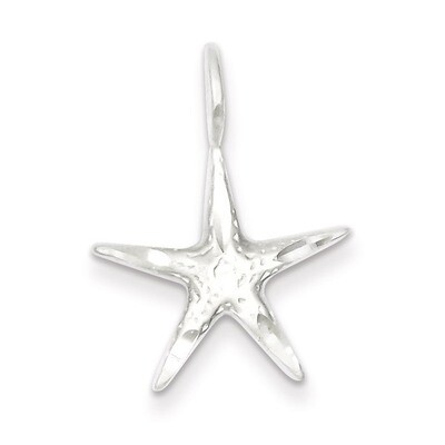 Starfish Charm Sterling Silver QC1656, MPN: QC1656, 883957976341