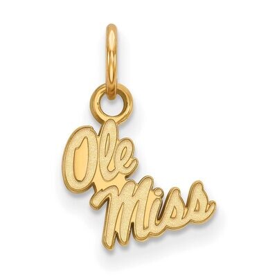 University of Mississippi x-Small Pendant 10k Yellow Gold 1Y043UMS, MPN: 1Y043UMS, 886774817286