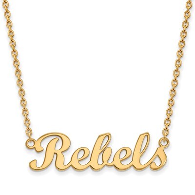 University of Mississippi Small Pendant 10k Yellow Gold 1Y075UMS-18, MPN: 1Y075UMS-18, 886774822761