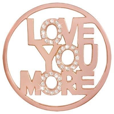 Nikki Lissoni Love You More Rose Gold-Plated 43mm Coin C1413RGL, MPN: C1413RGL, 8718627469644