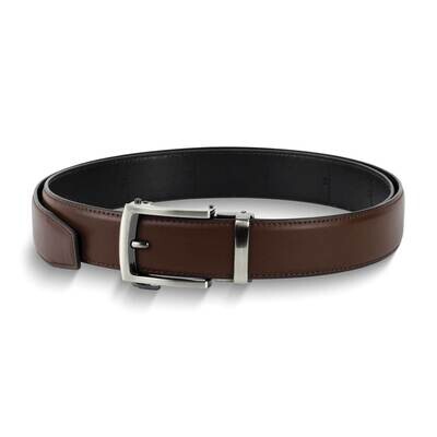 Brown Vegan Leather Comfort Fit Ratchet Belt GM25072BRN, MPN: GM25072BRN,