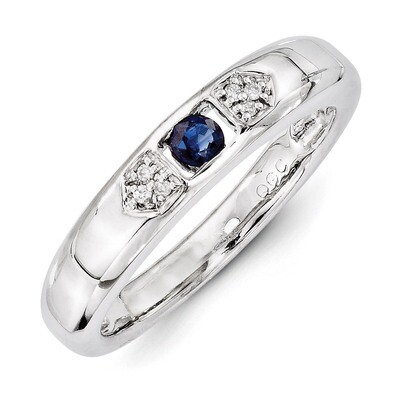 1 Birthstone Family Jewelry Diamond Semi-Set Ring 14k White Gold XMRW48/1, MPN: XMRW48/1, 883957420…