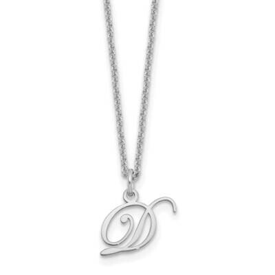 Letter D Initial Necklace 14k White Gold XNA756W/D, MPN: XNA756W/D, 196904082188