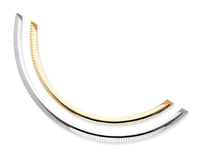 Lt Reversible 6mm Omega with extender Necklace 18 Inch 14k Two-Tone Gold ROML6-18, MPN: ROML6-18, 8…