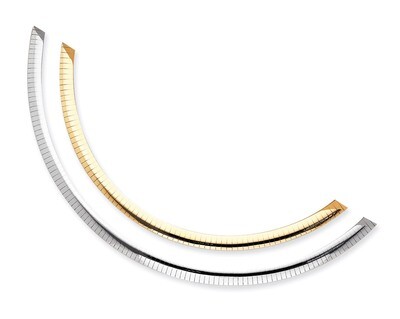 Lt Reversible 6mm Omega with extender Necklace 16 Inch 14k Two-Tone Gold ROML6-16, MPN: ROML6-16, 8…