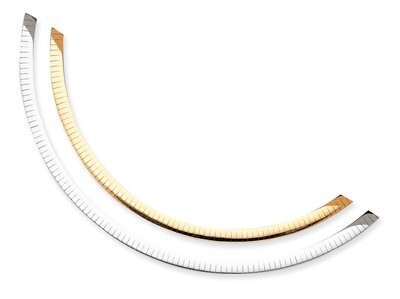 Lt Reversible 5mm Omega with extender Necklace 16 Inch 14k Two-Tone Gold ROML5-16, MPN: ROML5-16, 8…