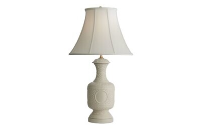 Mottahedeh Creamware Greek Key Lamp S6210L, MPN: S6210L,
