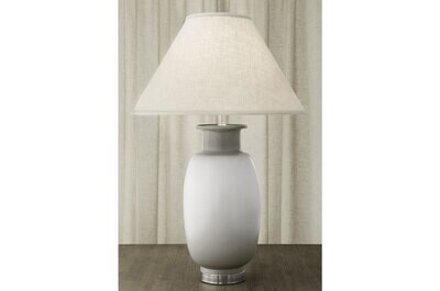 Mottahedeh Sung Vase Lamp White &amp; Gray R1504WGL, MPN: R1504WGL,