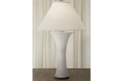 Mottahedeh Callaliily Vase Lamp White &amp; Gray R1502WGL, MPN: R1502WGL,