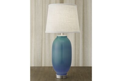 Mottahedeh Lozenge Vase Lamp Verdigris &amp; Blue R1501VBL, MPN: R1501VBL,