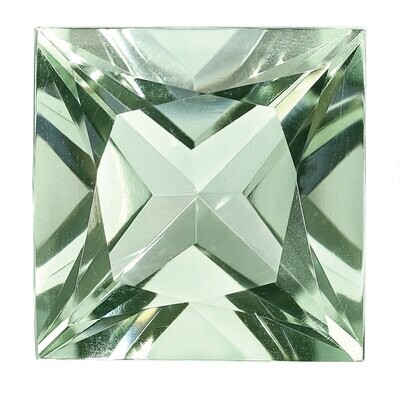 Green Quartz 12mm Princess AA Quality Gemstone GQ-1200-SQP-AA, MPN: GQ-1200-SQP-AA,