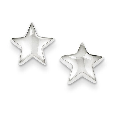 Star Earrings Sterling Silver QE1636, MPN: QE1636, 883957717944