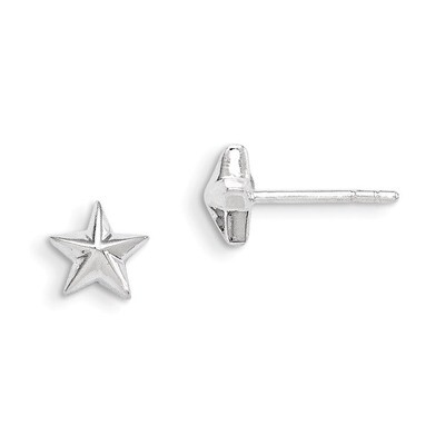 Star Earrings Sterling Silver QE3347, MPN: QE3347, 883957926445