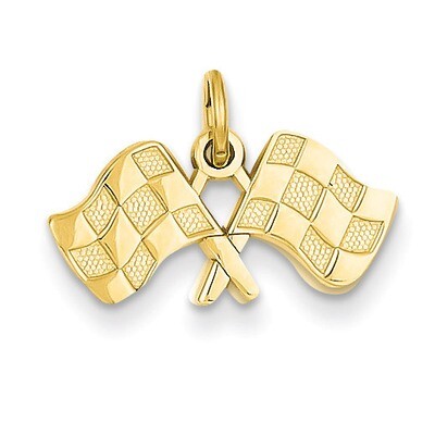 Racing Flags Charm 14k Gold C1877, MPN: C1877, 883957856414