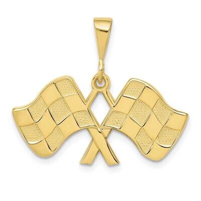 Racing Flags Pendant 10k Gold 10C1878, MPN: 10C1878, 191101085024