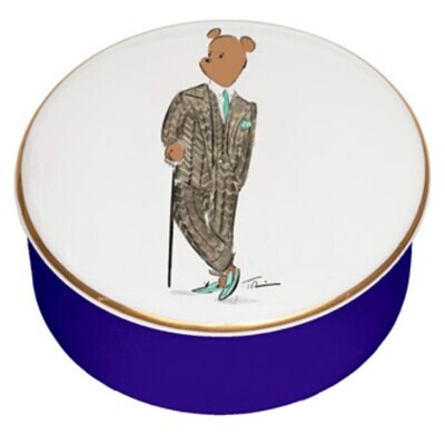 Halcyon Days Hal Goes Racing Round Trinket Box BCHGR03RBG, MPN: BCHGR03RBG,