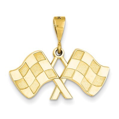 Racing Flags Pendant 14k Gold C1878, MPN: C1878, 883957856421