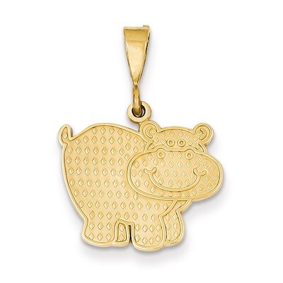 Hippo Pendant 14k Gold Polished C2393, MPN: C2393, 886774088594
