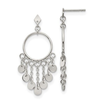 Dangle Post Earrings Stainless Steel Polished SRE957 by Chisel, MPN: SRE957, 191101646294
