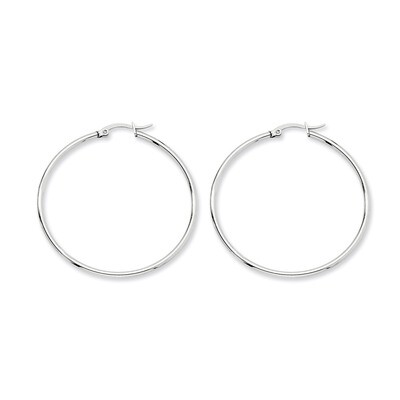 48mm Diameter Hoop Earrings - Stainless Steel SRE118 by Chisel, MPN: SRE118, 883957747446