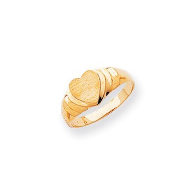 Heart Signet Ring 14k Gold CH197, MPN: CH197, 883957456980