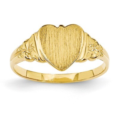 Heart Signet Ring 14k Gold CH199, MPN: CH199, 883957487656