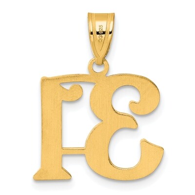 Number 31 Pendant 14k Gold Polished APN31, MPN: APN31, 196904080221