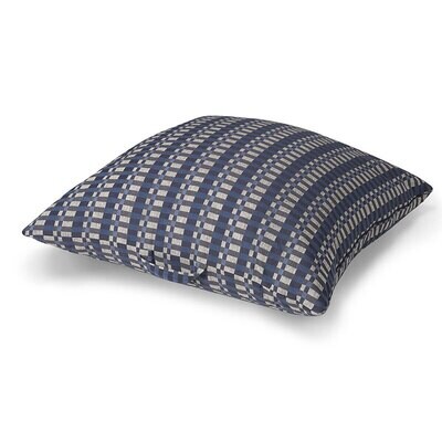 Le Jacquard Francais Pouf Origin Rythme Blue 100% Cotton 31 x 31 Inch 28225, MPN: 28225, 3660269282…