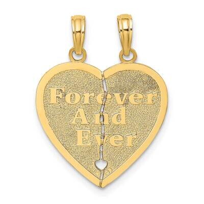 Forever and Ever Breakable Heart Charm 14k Gold K8853, MPN: K8853, 637218025817