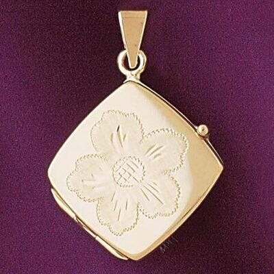 Dazzlers Jewelry Locket Pendant Necklace Charm Bracelet in Yellow, White or Rose Gold 4154, MPN: DZ…