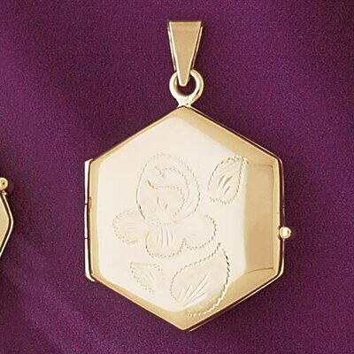 Dazzlers Jewelry Locket Pendant Necklace Charm Bracelet in Yellow, White or Rose Gold 4153, MPN: DZ…
