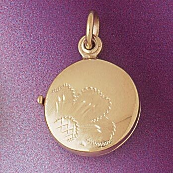 Dazzlers Jewelry Locket Pendant Necklace Charm Bracelet in Yellow, White or Rose Gold 4144, MPN: DZ…