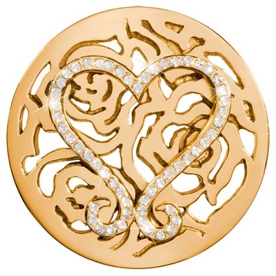 Nikki Lissoni Lovely Roses Gold-Plated 43mm Coin C1379GL, MPN: C1379GL, 8718627469323