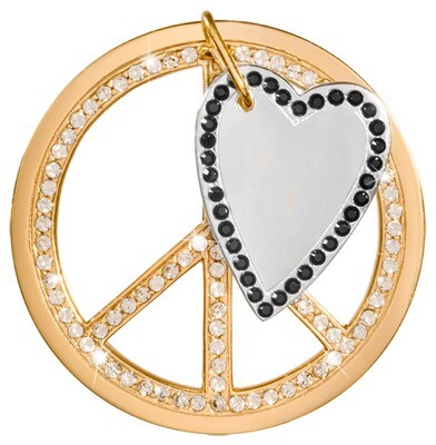 Nikki Lissoni Love Peace Dangle Gold-Plated 43mm Coin C1385GL, MPN: C1385GL, 8718627469385