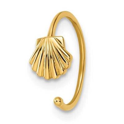 Scallop Shell Ear Cuff 14k Gold BD195, MPN: BD195, 883957967295