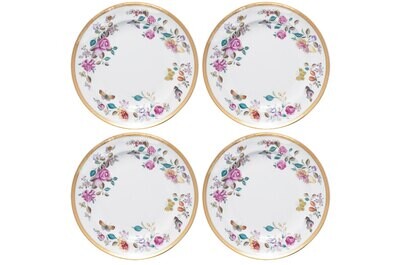 Mottahedeh Lowestoft Garden Dessert Set of 4 S2472, MPN: S2472,