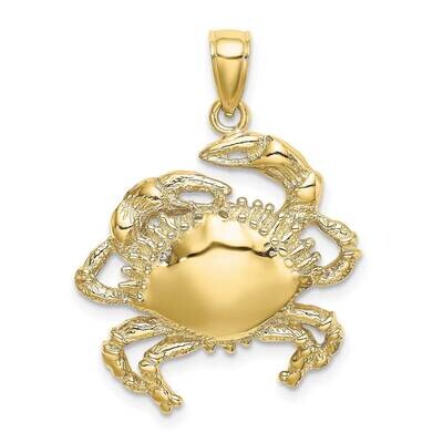 2-D Crab Charm 10k Gold 10K7628, MPN: 10K7628,