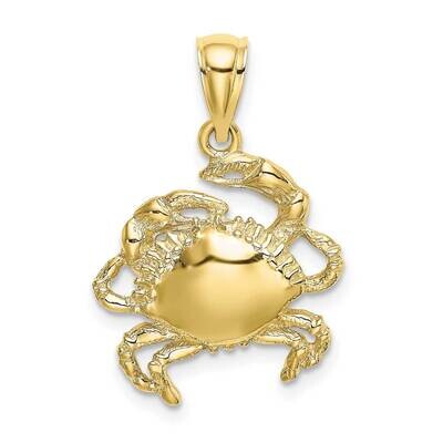 2-D Crab Charm 10k Gold 10K7629, MPN: 10K7629,