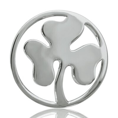 Nikki Lissoni Clover Silver Plated 33mm Coin C1023SM, MPN: C1023SM, 8718627460719