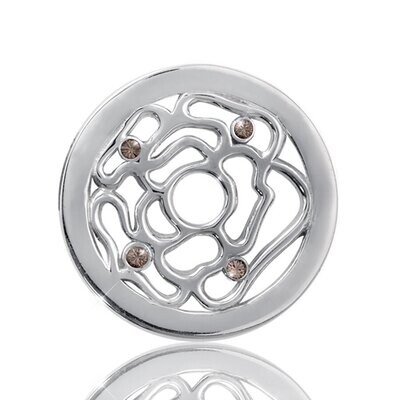Nikki Lissoni Roses Are Forever Silver Plated 23mm Coin C1093SS, MPN: C1093SS, 8718627462300