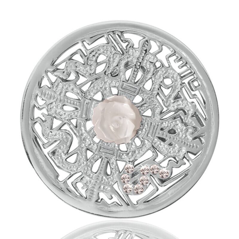 Nikki Lissoni Kingdom Of Roses Silver Plated 33mm Coin C1041SM, MPN: C1041SM, 8718627461310