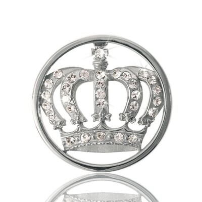 Nikki Lissoni Royal Crown Silver Plated 23mm Coin C1038SS, MPN: C1038SS, 8718627461105